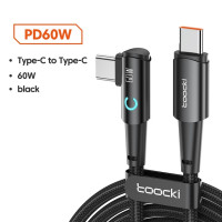 Кабель Toocki с USB C на Type C 100 Вт PD для быстрой зарядки Huawei Xiaomi POCO Samsung iPad MacBook 5A Type C на Type C кабель для передачи данных