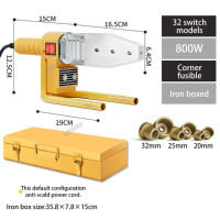 Сварочный аппарат для труб PB/PP/PE/PPR, 600-1000 Вт, паяльник для труб из ПВХ, пластиковый сварочный нагреватель, инструмент для горячего плавления, Тип 63/32, абразивный.паяльник для труб пвх.паяльник для труб из ПВХ