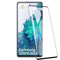 Защитное стекло Полноклеевое для Samsung Galaxy S20 FE/A51/A52/A53 с рамкой на Самсунг Галакси С20ФЕ