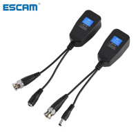 ESCAM 1 пара, Пассивный CCTV Coax BNC видео Мощность Балун Приемопередатчик к RJ45 разъем