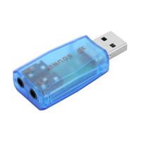 1 шт. 3D Аудио карта Usb 1,1 Адаптер для микрофона/динамика объемный звук 7,1 Ch для ноутбука