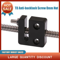 Тип блочная гайка анти-обратная ресница T Opensource тип анти-обратная ресница T8 винт 8 мм Шаг гайки 2 мм свинцовый 2 мм/4 мм/8 мм POM квадратная гайка T8