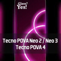 Защитное стекло для Tecno Pova Neo 2 / Neo 3 Pova 4 на Текно Пова нео 2 / нео 3 Пова 4