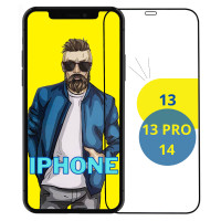 Защитное закаленное стекло на Apple iPhone 13 , 13 Pro , iPhone 14 / Эпл Айфон 13 , 13 Про , Айфон 14