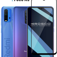 Защитное стекло для Xiaomi Redmi 9, 9T и Xiaomi Poco M3 (Сяоми Редми 9, 9Т и Ксиаоми Поко М3) с олеофобным покрытием, ROSCO