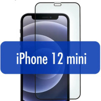 Защитное стекло для iPhone 12 Mini, (Айфон 12 мини) Oлеофобное, противоударное, Full Glue