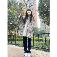 國潮牌polo領格子襯衫女2023年早春新款長袖小個子設計感小眾外套