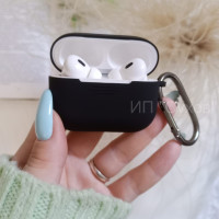 Силиконовый чехол с карабином для наушников Airpods Pro / Pro 2