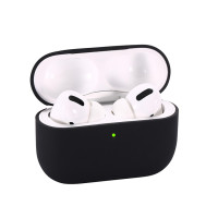 Ультратонкий силиконовый чехол для наушников Apple AirPods Pro / Эпл Аирподс про, черный