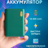 Повербанк (powerbank) Внешний аккумулятор ZMI 10000 mAh Type-C 22,5W MINI (QB817) Green