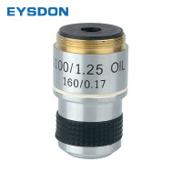 Объективы для биологического микроскопа EYSDON 100X, 185 мм, сопряженное фокусное расстояние окуляры, аксессуары