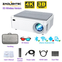 Портативный проектор ZAOLIGHTEC X5, 9500 люмен, проектор 1920*1080P для домашнего кинотеатра, проектор USB HDMI с поддержкой видео, проектор 4K, проектор