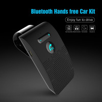 Bluetooth 5,0 автомобильный комплект громкой связи Hifi динамик 2 Вт беспроводной аудио приемник MP3 музыкальный плеер с шумоподавлением солнцезащитный козырек с зажимом