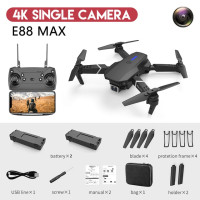 Дрон E88 Max Fly, складной Квадрокоптер со сменными камерами 4K HD, Wi-Fi, FPV