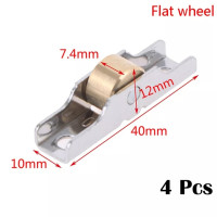 4 шт., ролики для раздвижных дверей, из нержавеющей стали