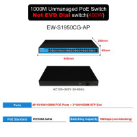 Ethernet-коммутатор EWIND Gigabit POE, 16/24/48 портов, 10/100 Мбит/с