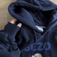 出街潮流單品！美式復古連帽運動衫女寬鬆oversize設計感上衣外套