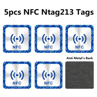 Метка NFC Ntag213, антиметаллическая наклейка Ntag 213 13,56 МГц, универсальная метка, RFID-маркер, патруль, Ультралегкая для быстрого доступа и т. д., 5 шт.