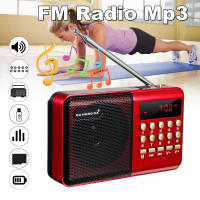 Новый портативный мини-радиоприемник портативный цифровой FM USB TF MP3-плеер динамик перезаряжаемый