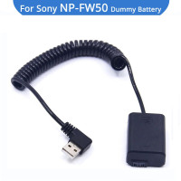 Флуоресцентный аккумулятор USB в NP FW50, соединитель постоянного тока для Sony AC-PW20 A7 A7II A7R NEX5 X3 X7 A3000 A5000 A7000 A6500 A6300 A6000