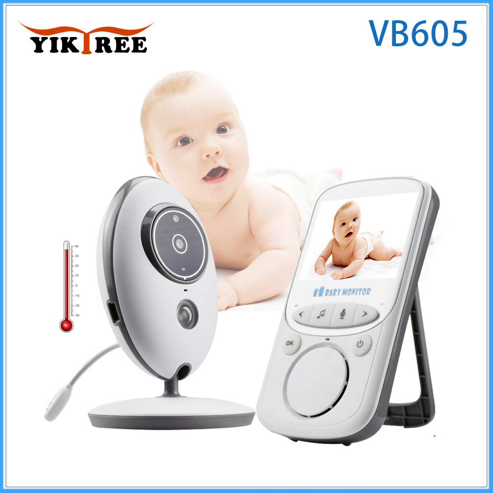 Baby Monitor VB605 Radio Nanny Music Intercom IR 24h Portable Baby Camera Baby Walkie Talkie Babysitter Wireless LCD Audio Video