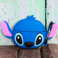 Чехол на аирподс 3 "Лило и Стич" / 3D силиконовый чехол для Airpods 3 с карабином Lilo & Stitch