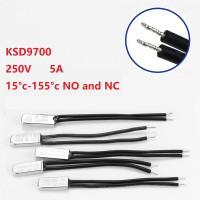 KSD9700 5A 250V 15C 35C 40C 55C 60C 75C 80C 85C 90C 95C 100C 155C термостат без NC, термозащитные предохранители, температурный переключатель