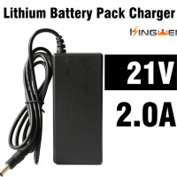 Зарядное устройство KingWei для розеток ЕС/США/британских, 100-240 В переменного тока, с адаптером 21 В 2 А