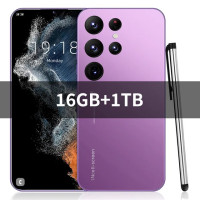 Смартфон глобальная версия S23 Ultra, Snapdragon 888, 16 ГБ + 1 ТБ, 6800 мАч, 48 Мп + 72 МП, 4G/телефон с интерфейсом Android