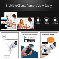 IP-камера видеонаблюдения, 5 МП, Wi-Fi, Onvif