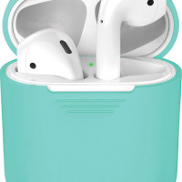 Силиконовый чехол для AirPods, мятный, Deppa