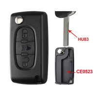 Чехол SUPERKEY для автомобильного ключа-пульта для Citroen C2, C3, C4, C5, C6, Xsara, Berlingo, для Peugeot 207, 307, 308, 407, 607, 807, HU83, VA2