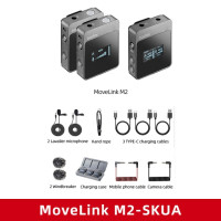 Беспроводной микрофон Godox Movelink M1 M2 2,4 ГГц, беспроводной петличный микрофон для ПК, камеры, телефона, профессиональный Bluetooth-микрофон для влога