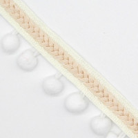 Лента с помпоном, 1,2 см, с помпоном, винтажная вышитая лента с бахромой, для рукоделия, кружева, аксессуары для шитья, товары для декора, 1 ярд