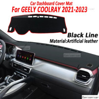 Аксессуары для GEELY COOLRAY 2021 2022 2023 коврик для приборной панели из искусственной кожи