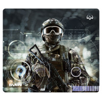 Игровой коврик для мыши SVEN MP-G01S Soldier (230x200x2мм, ткань + резина)