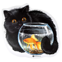 Коврик для мыши Феникс+ 53070 ЧЁРНЫЙ КОТ, черный