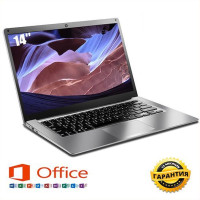 14" Ноутбук Fetlar BJB146128, Intel Celeron N3350 (1.1 ГГц), RAM 6 ГБ, SSD 128 ГБ, Intel HD Graphics 500, Windows Pro, темно-серый, Российская клавиатура