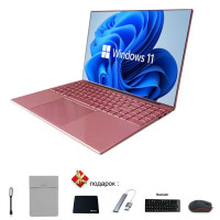 16.3" Ноутбук JSM-5105FEN-24GB-GB, Intel Celeron N5105 (2.0 ГГц), RAM 24 ГБ, HDD 2048 ГБ, Intel UHD Graphics, Windows Pro, Розовое золото розовый, Российская клавиатура