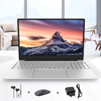 15.6" Игровой ноутбук Hror L24-U00, Intel Celeron N5095 (2.0 ГГц), RAM 16 ГБ, SSD, Intel UHD Graphics, Windows Pro, (Подходит для студентов, онлайн-обучения и ежедневных развлечений), Серебристый, Российская клавиатура