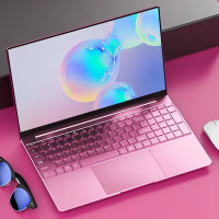 14" Ноутбук ноутбук игровой дешево, RAM 8 ГБ, Intel HD Graphics 600, Windows Pro, розовый, Российская клавиатура