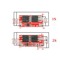 10A BMS 1S 4,2 V 2S 8,4 V PCB PCM BMS зарядный модуль 18650 Li-Ion Lipo 1S 2S литиевая батарея BMS Защитная печатная плата