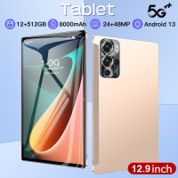 12.9" Ноутбук Lanliang Планшет 2023 S22 12+512 ГБ,12.9" Android 13 8000mAh русская клавиатура + стилус + большой экран HD + Wifi + поддержка игр+ домашний офис развлечений, RAM 12 ГБ 512 ГБ, (S22-12+512), Российская клавиатура