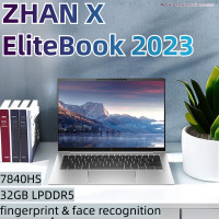 14" Ноутбук HP Превосходный HP EliteBook X 2023: лёгкий и стильный ноутбук с высокой производительностью и ярким дисплеем!, AMD Ryzen 7 7840HS (3.8 ГГц), RAM 32 ГБ, SSD, Windows Pro, Английская клавиатура