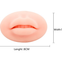 Многоразовый силиконовый блок для губ Microblading 5D, Европейский твердый блок для губ для тренировок PMU, тату для начинающих, Перманентный макияж