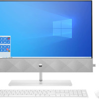 23.8" Моноблок HP Pavilion 24-k0006ur (1Y2H5EA) (AMD Ryzen 3 4300U (2.7 ГГц), RAM 4 ГБ, SSD 256, AMD Radeon Vega 5, Windows 10 Home), 1Y2H5EA, белый, Российская клавиатура