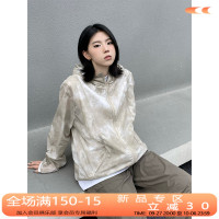 CCYE設計感美式復古戶外紮染防曬衣男女連帽薄款情侶上衣開衫外套