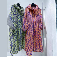 大尺碼300斤防曬衣男女夏中長版過膝薄外套空調衫設計感防曬服外套