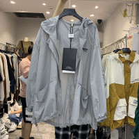 大尺碼2-300斤夏季薄款防曬衣男女寬鬆設計感小眾長袖防曬服外套