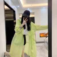 Leathercat防曬女裝外套2023夏季新款設計感時尚中長版薄款防曬衣